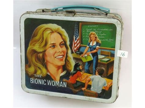 metal lunch box bionic woman|Bionic Woman Lunch Box for sale .